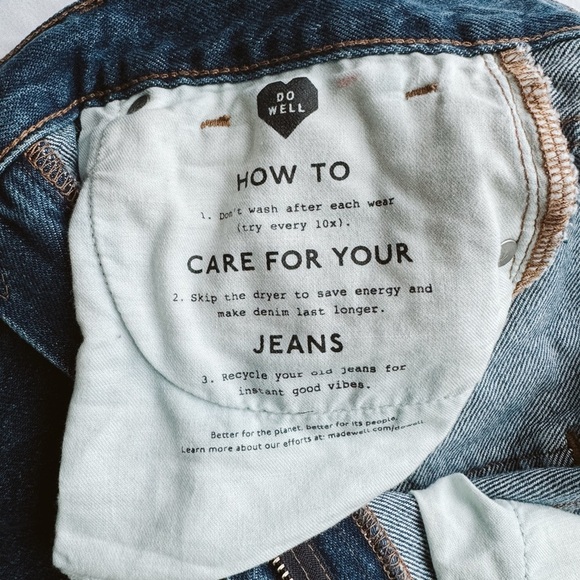 Madewell Rigid Denim A-line Skirt Cut Out - Size 25 - Picture 4 of 6